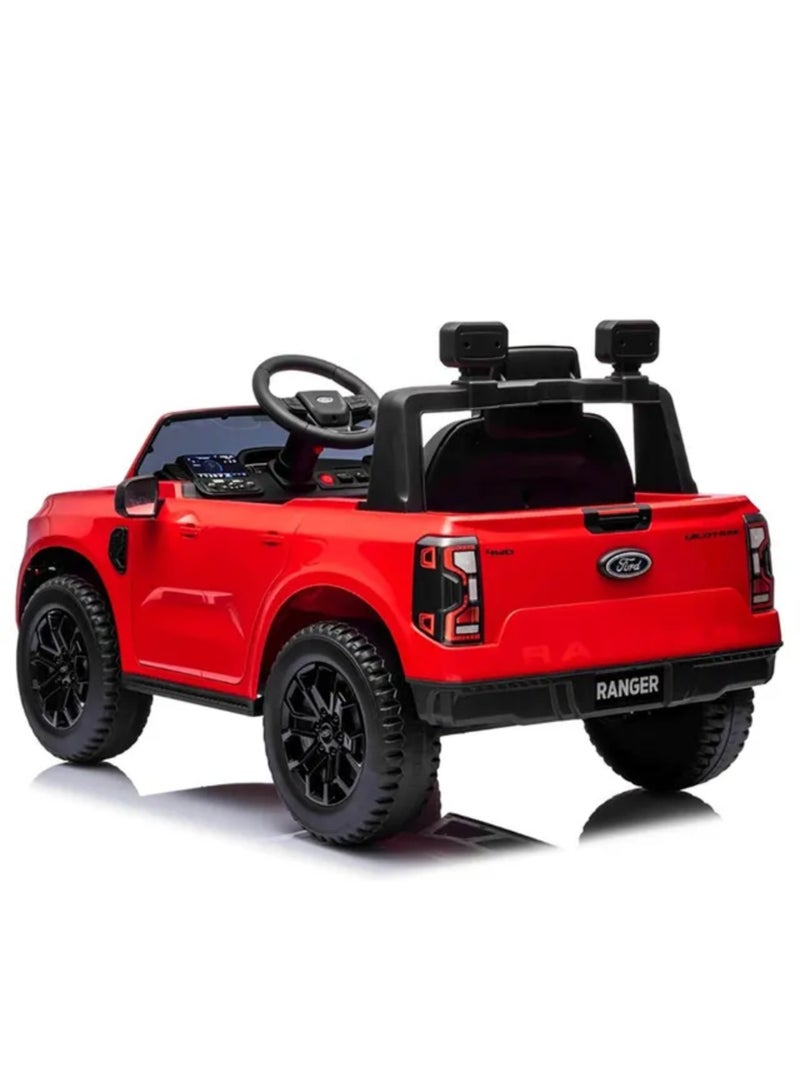 Ford Ranger Ride on Pickup 12V RC & Manual Drive – RED - Image 2